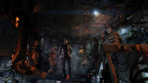 Metro Last Light Redux Underground Tunnel Wallpaper