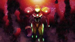 Metroid Fusion, Samus Red Suit Wallpaper