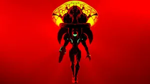 Metroid Red Black Yellow Wallpaper