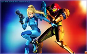 Metroid's Heroine Zero Suit Samus Wallpaper
