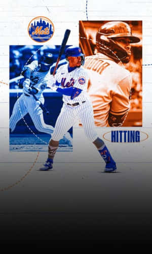 Mets Player Hitting Action Wallpaper