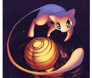 Mew Pokémon Fanart Wallpaper