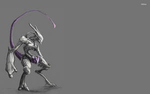 Mewtwo Alien Art Wallpaper