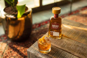 Mexican Brand 1800 Tequila Reserva Reposado Old Fashioned Wallpaper