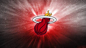 Miami Heat Cosmic Logo Wallpaper