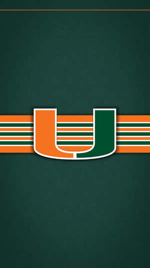 Miami Hurricanes Logo Simple Green Wallpaper