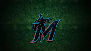 Miami Marlins Baseball Field Design Wallpaper
