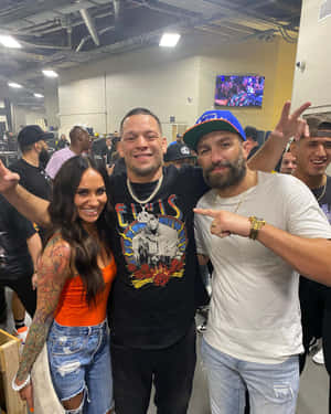 Michael Chiesa, Nate Diaz, Kelsi Jo Wallpaper