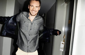 Michael Fassbender Candid Shot Wallpaper