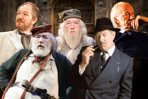 Michael Gambon Various Roles Collage Wallpaper