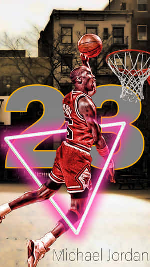 Michael Jordan Eyes The Rim Wallpaper