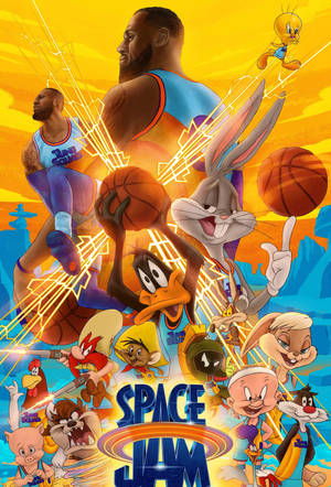 Michael Jordan Is Back In Space Jam 2, Where He Faces Off Against A Swarthy Team Of Intergalactic Foes Wallpaper