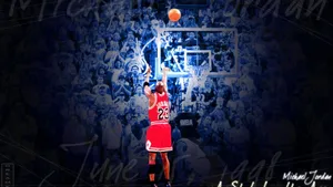 Michael Jordan Seals The 1993 Nba Championship With A Buzzer-beater! Wallpaper