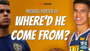Michael Porter Jr Graphic Design Wallpaper