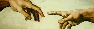 Michelangelo's Creation Of Adam Wallpaper