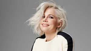 Michelle Williams Messy Hair Wallpaper