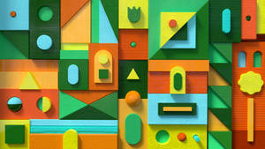 Microsoft Teams Colourful Shapes Wallpaper