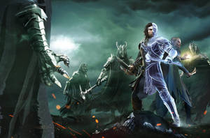 Middle Earth Shadow Of Mordor Talion And Celebrimbor In One Body Wallpaper