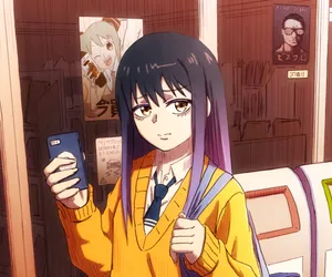 Mieruko Chan Miko At Store Wallpaper