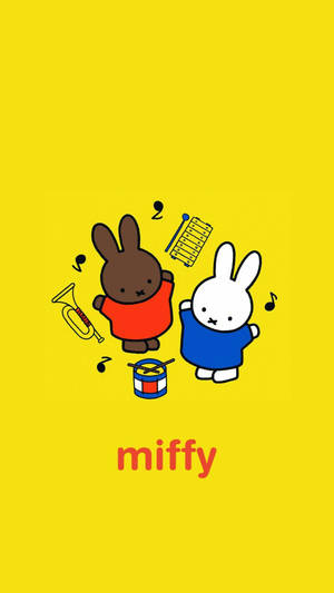 Miffy And Melanie Dancing Wallpaper