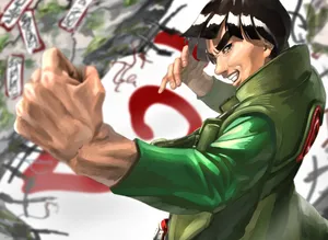 Might Guy, The Muscular Taijutsu Master From The Naruto Series Wallpaper