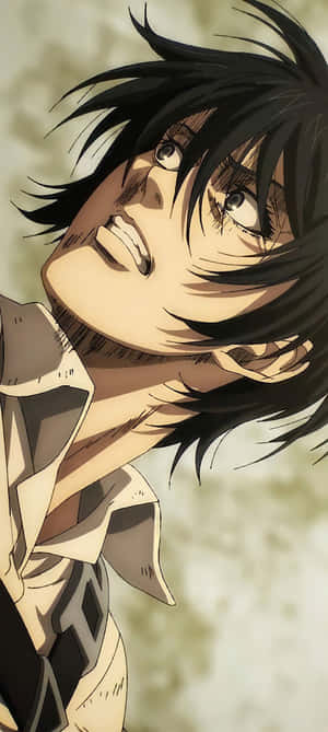 Mikasa Ackerman Intense Look Season4 Wallpaper