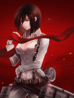 Mikasa Ackerman Season4 Fan Art Wallpaper