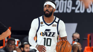 Mike Conley Utah Jazz White Jersey Wallpaper