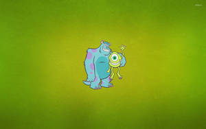 Mike Wazowski Sulley Minimalist Art Wallpaper