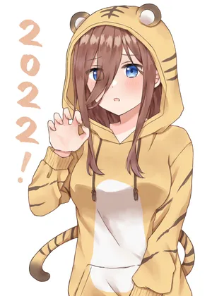 Miku Nakano Tiger Costume Wallpaper