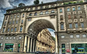 Milan Italy Arc Building Wallpaper