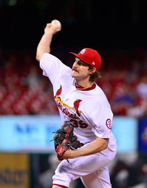 Miles Mikolas Baseball Mid-throw Wallpaper