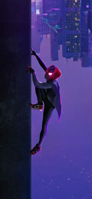 Miles Morales In Spider Man Into The Spider Verse Wallpaper