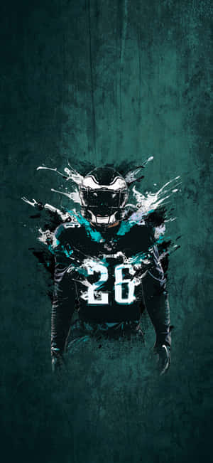 Miles Sanders Plays For The Philadelphia Eagles Wallpaper