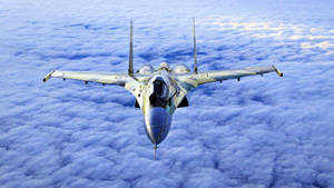 Military Jets Soaring In The Sky Wallpaper