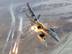 Military Plane Dropping Missles Wallpaper