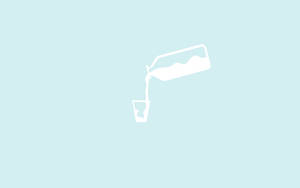 Milk Bottle In Plain Color Wallpaper