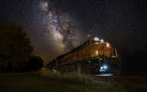 Milky Way Galaxy Locomotive Wallpaper