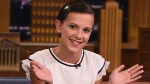 Millie Bobby Brown Takes The Stage For The Tonight Show Wallpaper