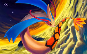 Milotic Above Clouds Wallpaper