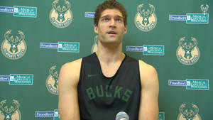 Milwaukee Bucks Brook Lopez Press Conference Wallpaper