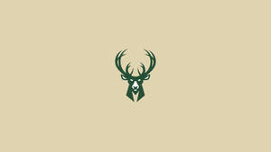 Milwaukee Bucks On Beige Backdrop Wallpaper