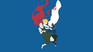 Minato And Kushina Minimal Art Wallpaper