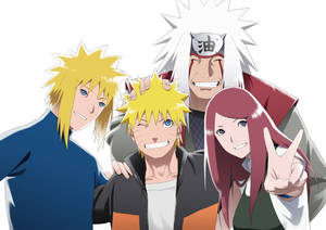 Minato Family And Jiraiya Wallpaper