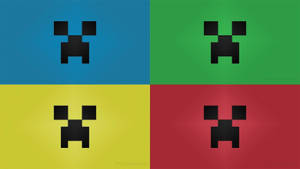 Minecraft Creeper Collage Wallpaper