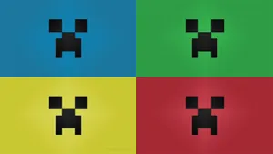 Minecraft Creeper Collage Wallpaper