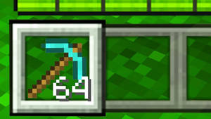 Minecraft Diamond Pickaxe Wallpaper