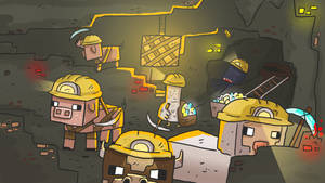 Minecraft Dungeons Arcade Pig Wallpaper