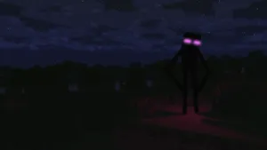 Minecraft Enderman Dark Skies Wallpaper
