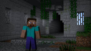 Minecraft Steve Dungeon Wallpaper